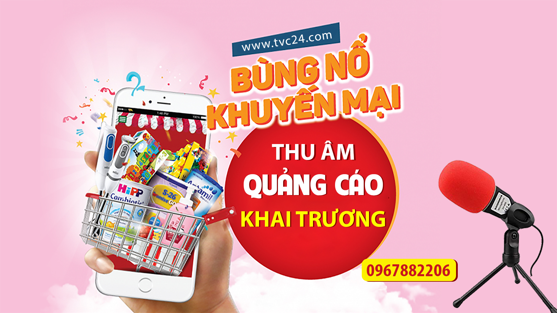 Thu âm quảng cáo, nhạc chuông, nhạc chờ di động, tổng đài điện thoại cố định, đọc quảng cáo